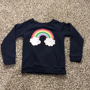 Kids Rainbow Navy Sweatshirt